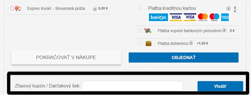 ako uplatniť zľavový kupón?